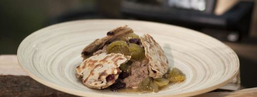 паштет из индюшачьей печенки с вареньем из кислых томатов. Шаг 8