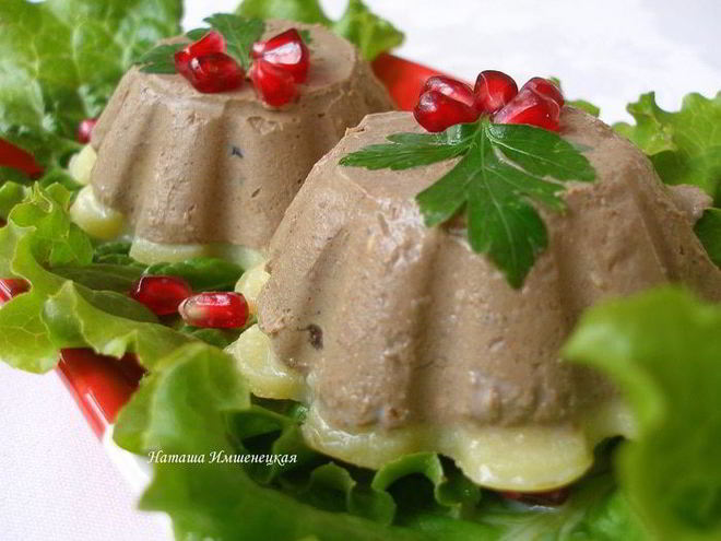 Рецепт паштета из куриной печени с черносливом и орехами