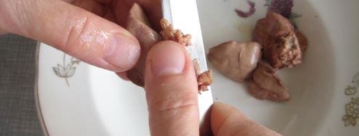 паштет из куриной печени с клюквенным желе. Шаг 9