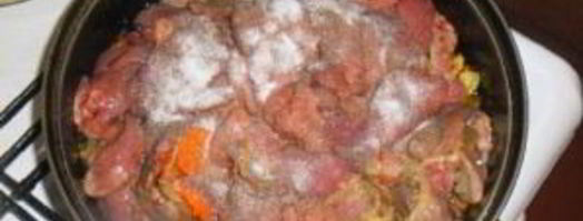 паштет из куриной печени с овощами. Шаг 11