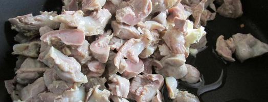 паштет из куриных желудков с морковью и луком. Шаг 4