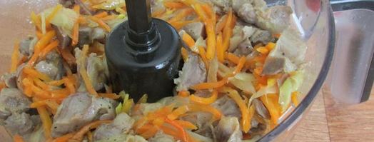 паштет из куриных желудков с морковью и луком. Шаг 10