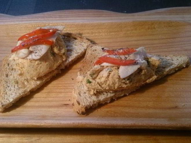 Рецепт паштета из курицы с голубым сыром, инжиром и орехами