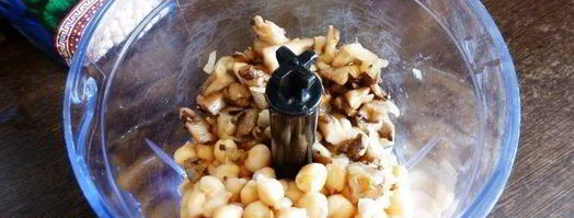 паштет из нута с вешенками и грецкими орехами. Шаг 5