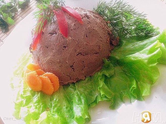 Рецепт паштета из печени деревенский