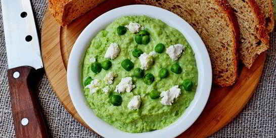Паштет из зеленого горошка