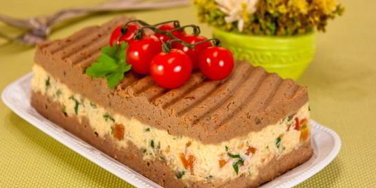 Паштет с куриной печенью и сыром