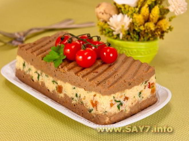 Рецепт паштета с куриной печенью и сыром