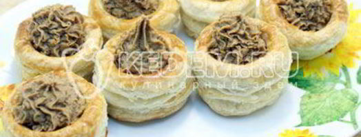 праздничный паштет в волованах. Шаг 11