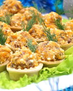 Рыбный паштет в тарталетках