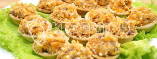 рыбный паштет в тарталетках. Шаг 7