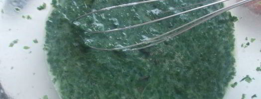 блинный тортик с печенью и шпинатом. Шаг 3