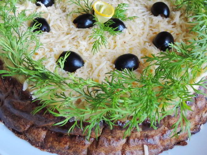 Рецепт печеночного торта из духовки