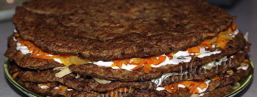 печеночный торт из говяжьей печени. Шаг 9