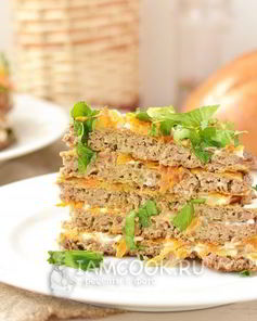 Печеночный торт из куриной печени