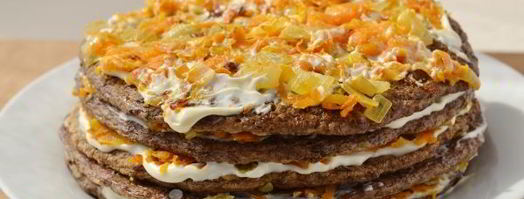 печеночный торт из куриной печени. Шаг 12