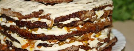 печеночный торт из свиной печени. Шаг 11