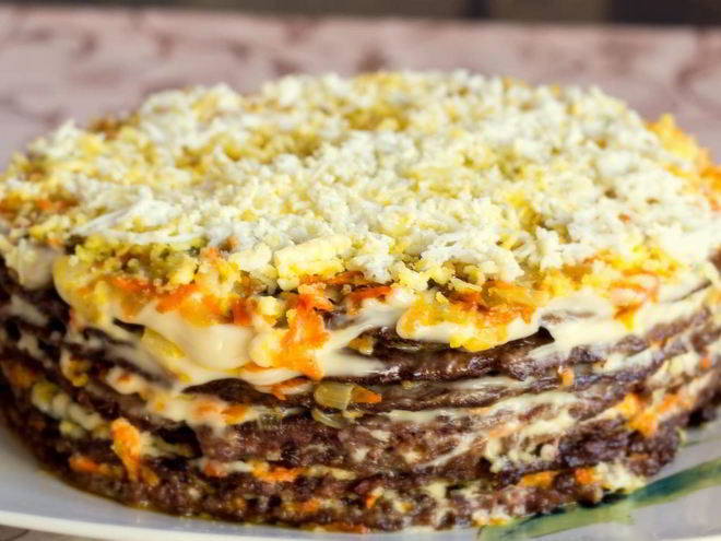 Рецепт печеночного торта классического