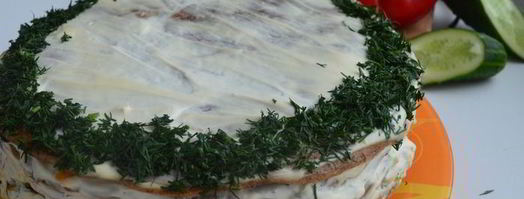 печеночный торт освежающий. Шаг 15