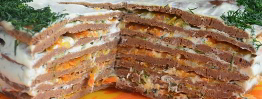 печеночный торт освежающий. Шаг 17