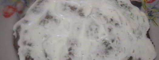 печеночный торт с грибами. Шаг 7