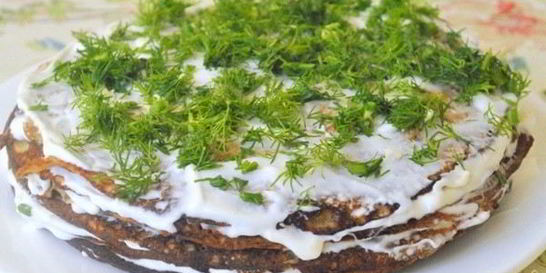 Печеночный торт со сметаной