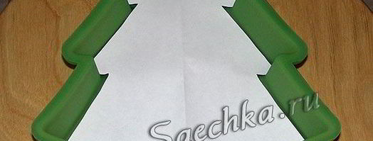 печеночный торт в виде елочки. Шаг 5