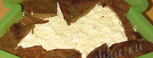 печеночный торт в виде елочки. Шаг 10