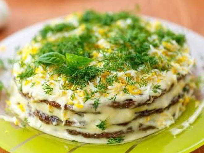 Рецепт печеночного тортика