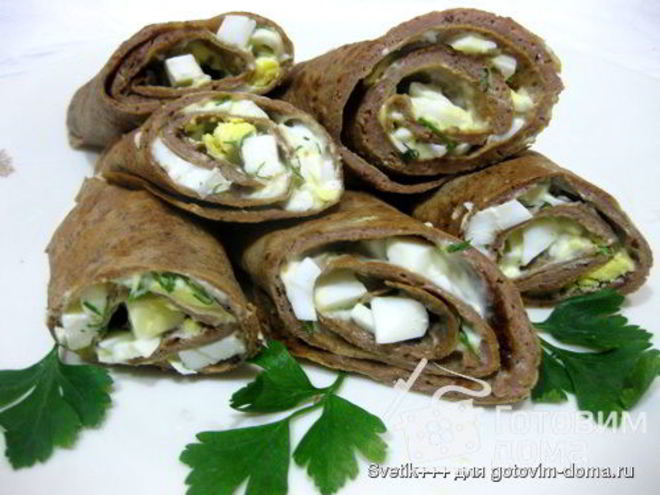 Рецепт печеночных рулетиков