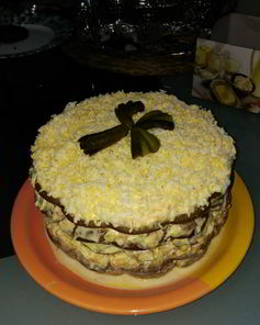 Печеный печеночный торт