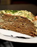 Простой печеночный торт