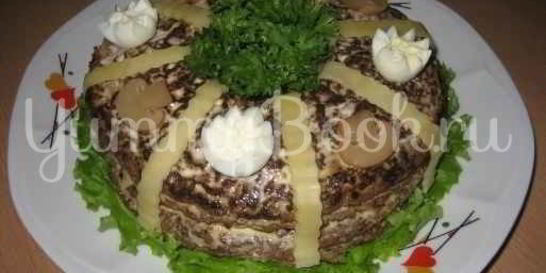 Торт из говяжьей печени