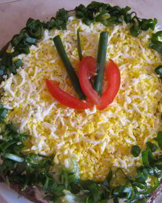 Торт из куриной печени Летний