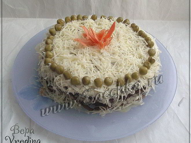 Рецепт торта из печени