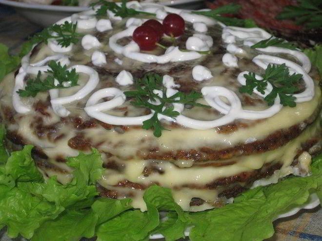 Рецепт тортика печеночного