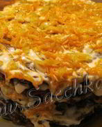 Вкусный печеночный торт