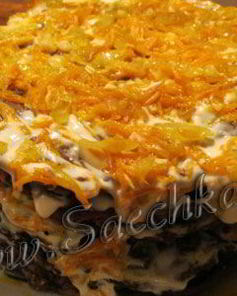 Вкусный печеночный торт