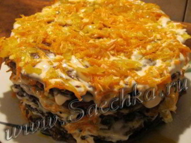 Рецепт вкусного печеночного торта