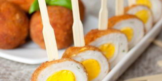 Перепелиные яйца по-шотландски