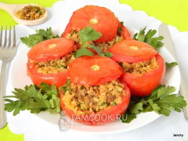Рецепт помидоров фаршированных булгуром