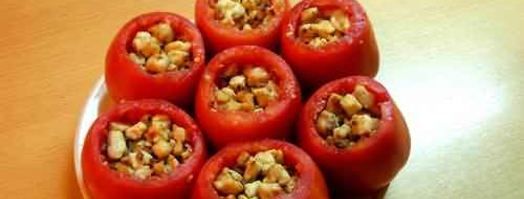 помидоры, фаршированные курицей. Шаг 6