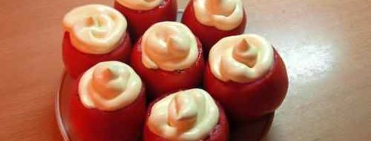 помидоры, фаршированные курицей. Шаг 8