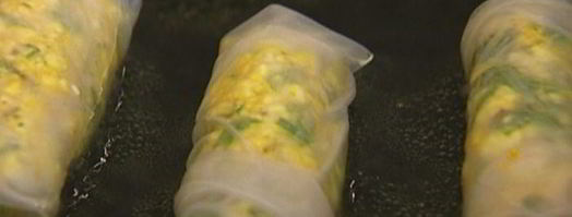 домашние спринг-роллы с творогом, тмином и карри. Шаг 7