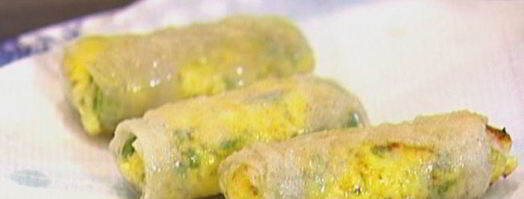 домашние спринг-роллы с творогом, тмином и карри. Шаг 8