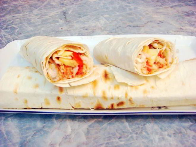 Рецепт домашнего чикена роллы из лаваша с курицей