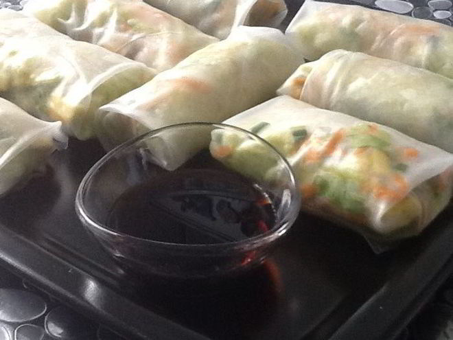 Рецепт овощных спринг-роллы