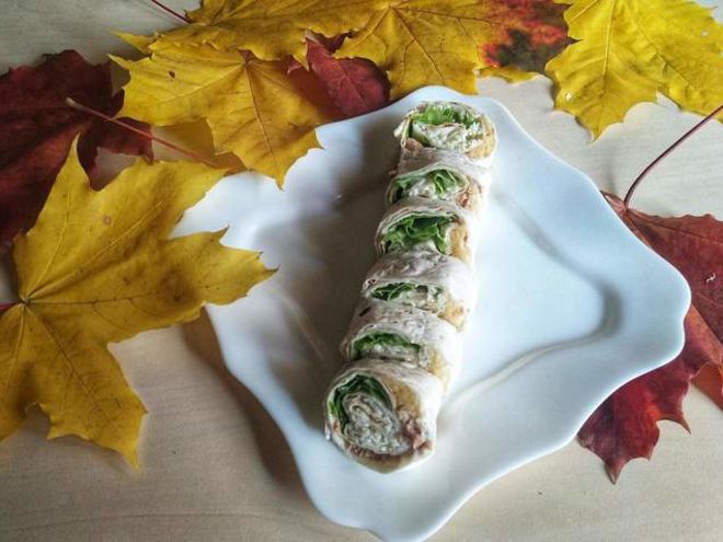 Рецепт ролла с печенью трески