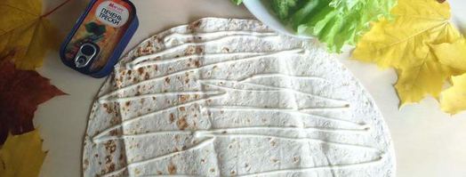 ролл с печенью трески. Шаг 3