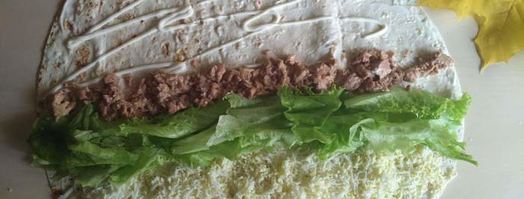 ролл с печенью трески. Шаг 7